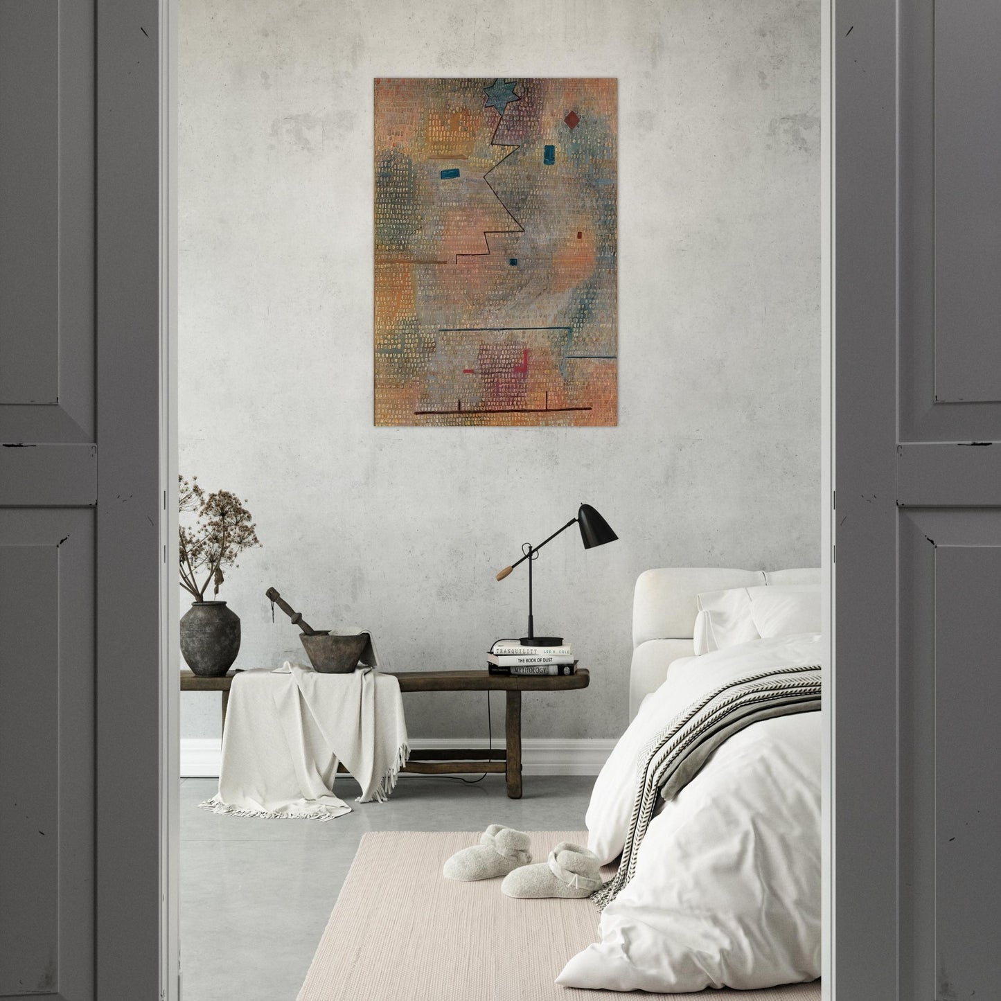 RISING STAR 1923 - Paul Klee Brushed Aluminum Print - 70x100 cm / 28x40 inches | Paul Klee Aluminum Print | Paul Klee Prints