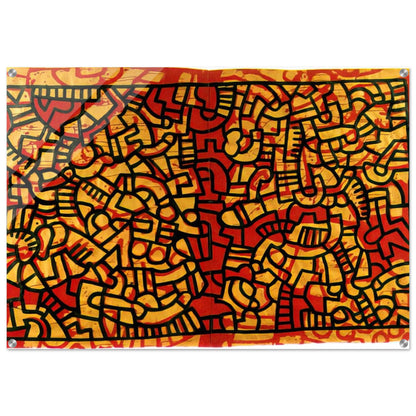 UNTITLED 1979 - Keith Haring Acrylic Print - 70x100 cm / 28x40″ inches