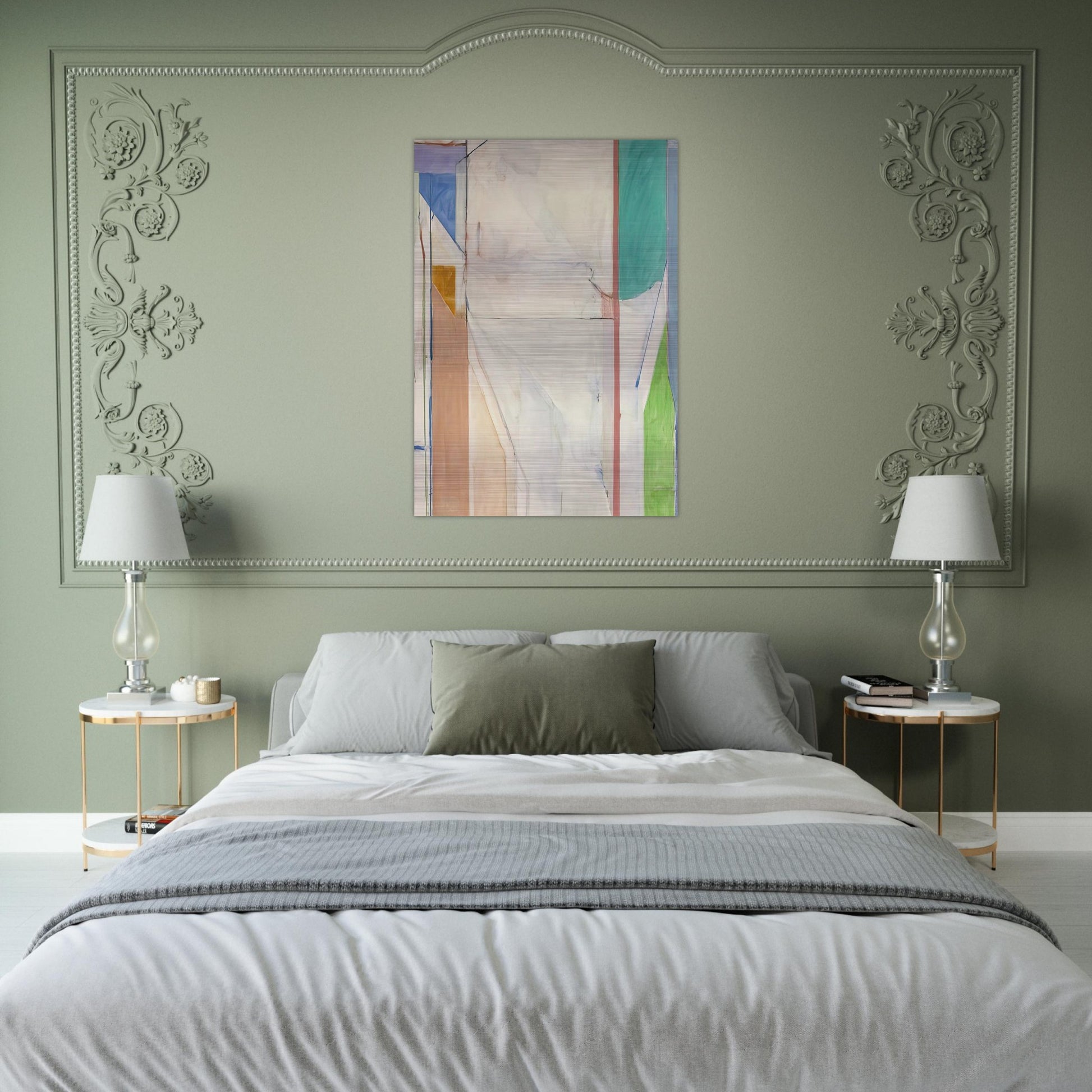 Ocean Park #43 - Richard Diebenkorn Brushed Aluminum Print - 70x100 cm / 28x40 inches | Richard Diebenkorn Aluminum Print | Richard Diebenkorn Prints