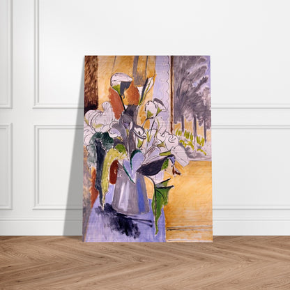 BOUQUET OF FLOWERS ON A VERANDA 1912 - Henri Matisse Brushed Aluminum Print - 70x100 cm / 28x40 inches | Henri Matisse Aluminum Print | Henri Matisse Prints