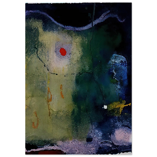 Helen Frankenthaler - The Other Side of the Moon - 1995 Wall art - 13x18 cm / 5x7 inches - Fine Art Poster-canvas - -