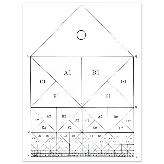 MC Escher - SCHEME Wall Art - 21x29.7 cm / 8x12" - Fine Art Poster-canvas - -