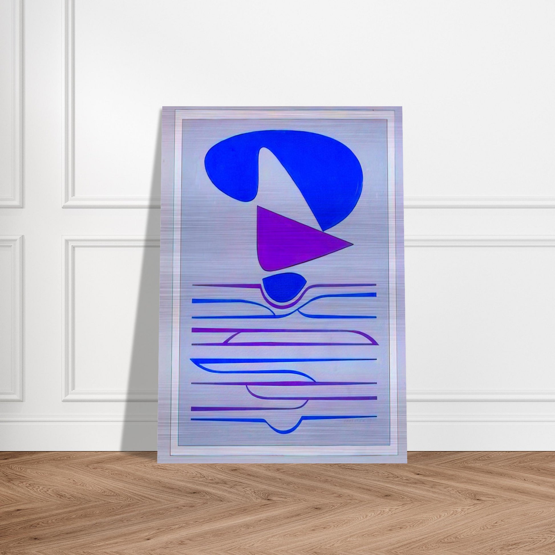 Kateau - 1953 - Victor Vasarely Brushed Aluminum Print - 70x100 cm / 28x40 inches | Victor Vasarely Aluminum Print | Victor Vasarely Prints