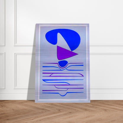 Kateau - 1953 - Victor Vasarely Brushed Aluminum Print - 70x100 cm / 28x40 inches | Victor Vasarely Aluminum Print | Victor Vasarely Prints