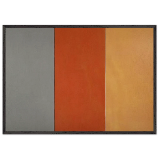For Pearl - 1970 - Brice Marden 70x100 cm / 28x40 inches Framed Art Print – Black Wooden Frame