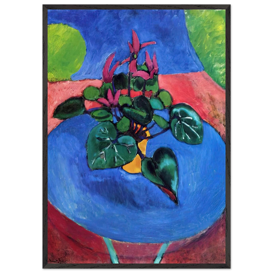 CYCLAMEN POURPRE 1912 - Henri Matisse 70x100 cm / 28x40 inches Framed Art Print – Black Wooden Frame
