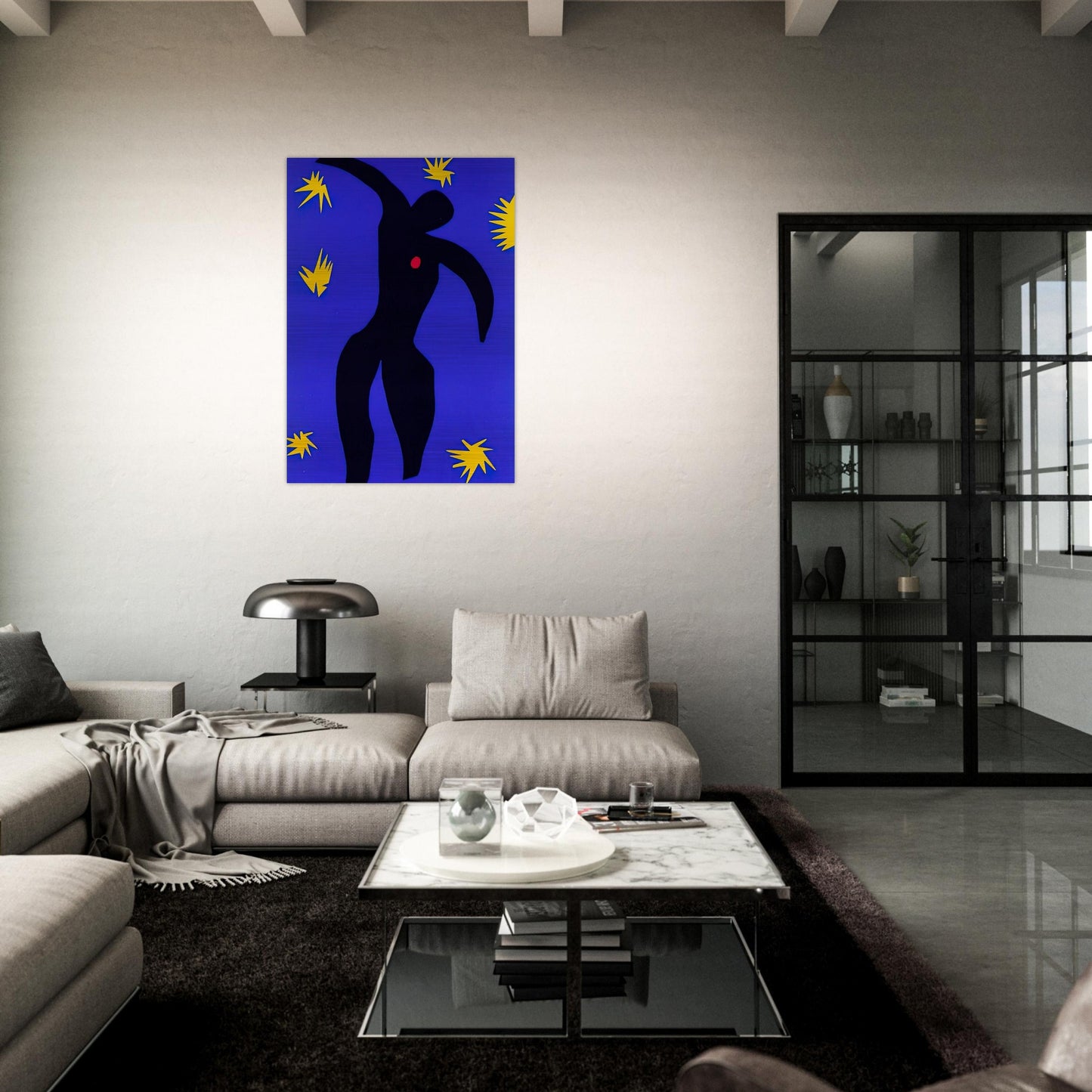 ICARUS 1944 - Henri Matisse Brushed Aluminum Print - 70x100 cm / 28x40 inches | Henri Matisse Aluminum Print | Henri Matisse Prints