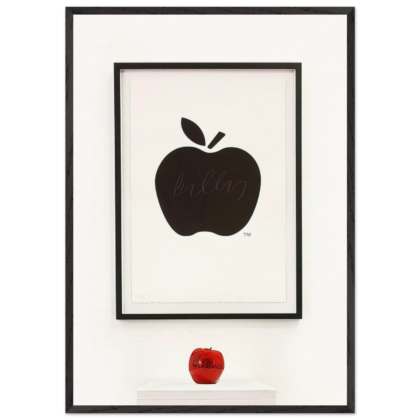 Untitled Diptych - 2011 - Billy Apple 70x100 cm / 28x40 inches Framed Art Print – Black Wooden Frame