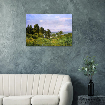 By the Sea - claude monet Brushed Aluminum Print - 70x100 cm / 28x40 inches | claude monet Aluminum Print | claude monet Prints