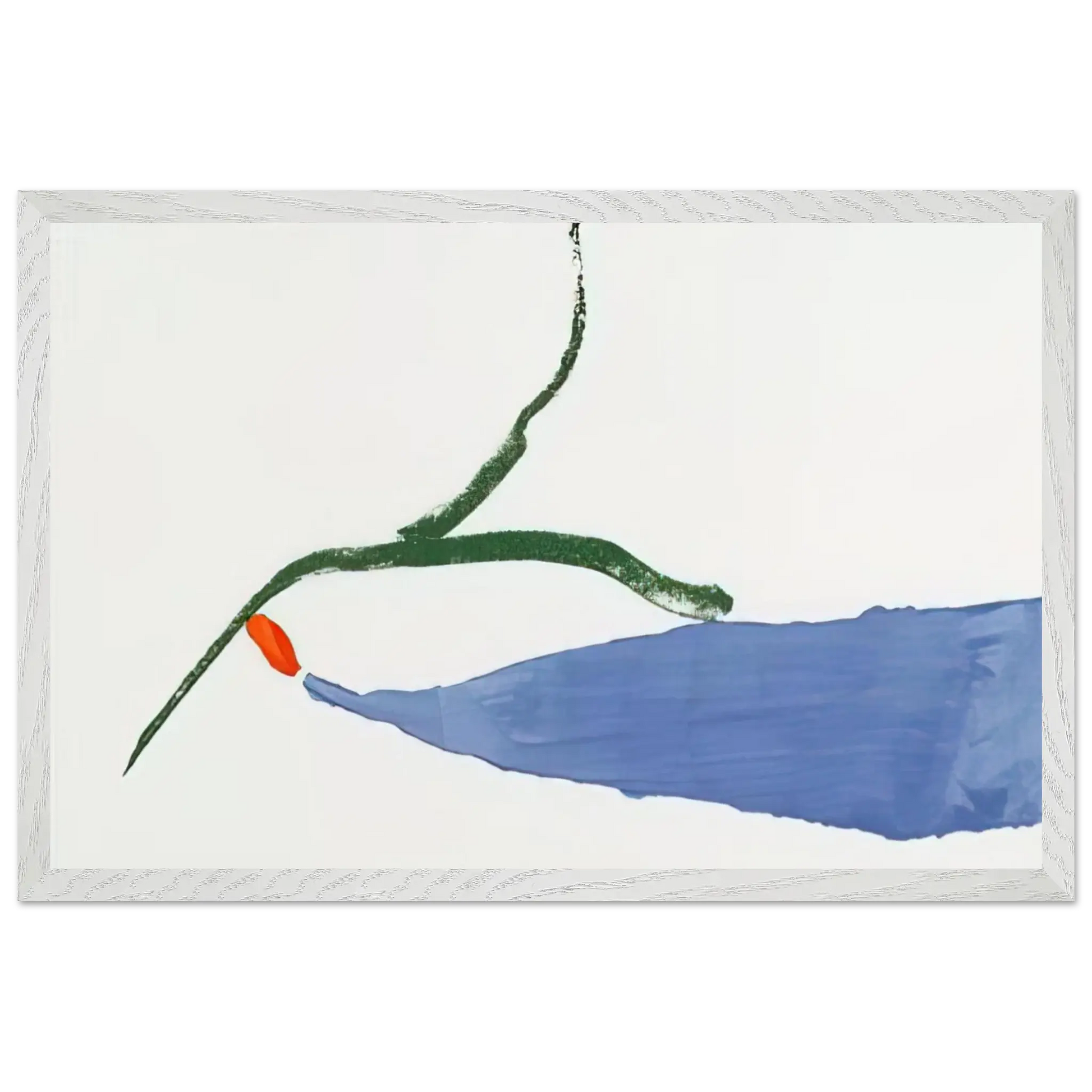 Helen Frankenthaler - A Little Zen - 1970 Wall art - 60x80 cm / 24x32 Inches - Premium Wooden Framed Poster With Fine Art Paper - White frame
