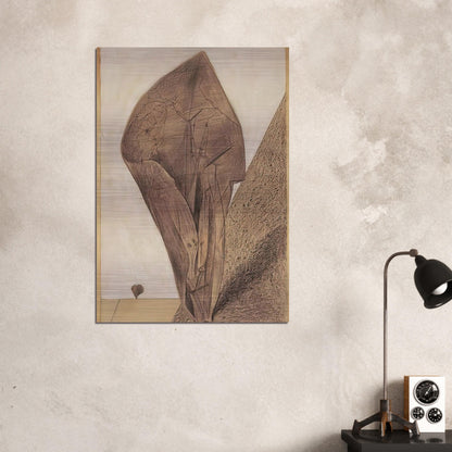 She keeps her secret - Max Ernst Brushed Aluminum Print - 70x100 cm / 28x40 inches | Max Ernst Aluminum Print | Max Ernst Prints