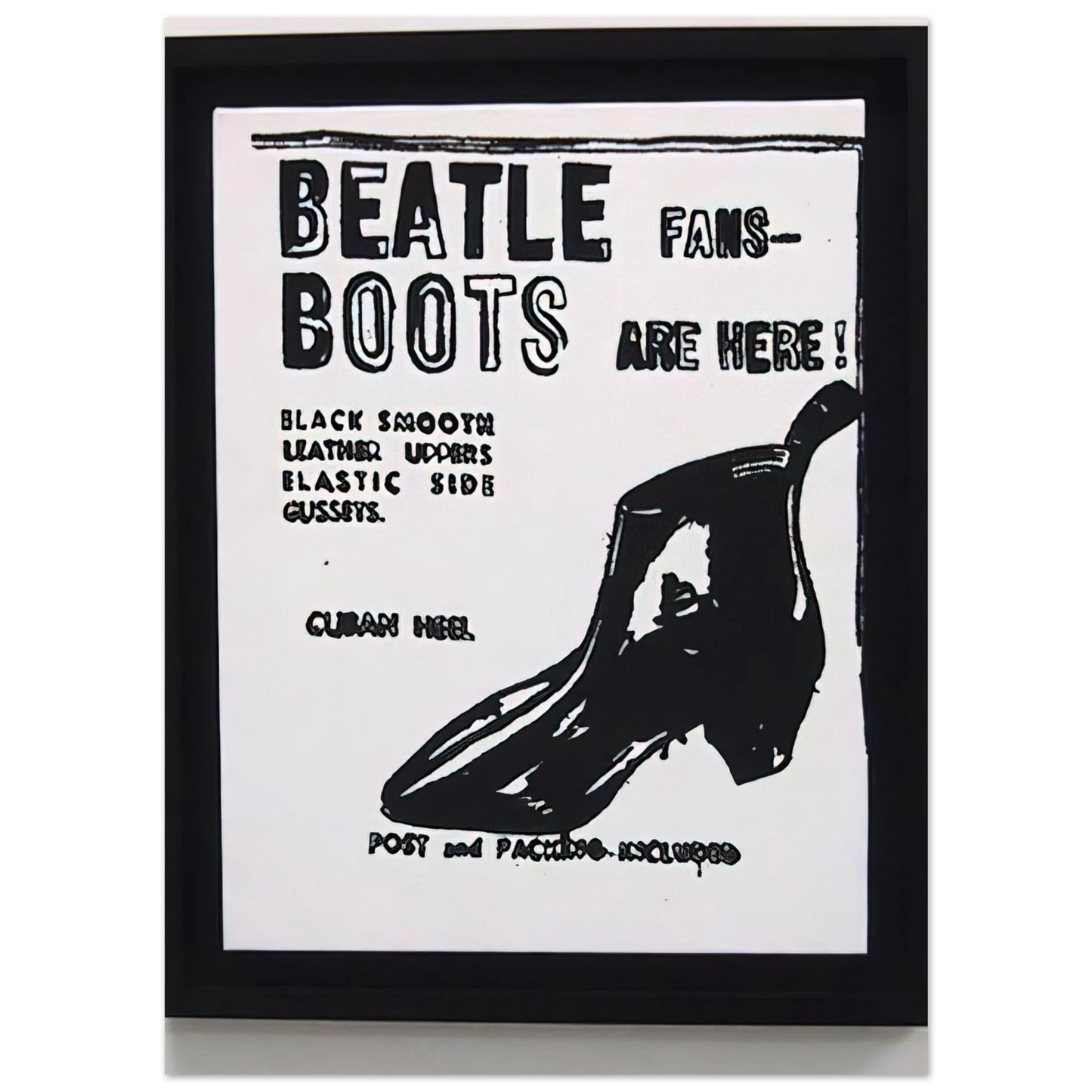 Andy Warhol - Beatle Boots Fine Art Poster