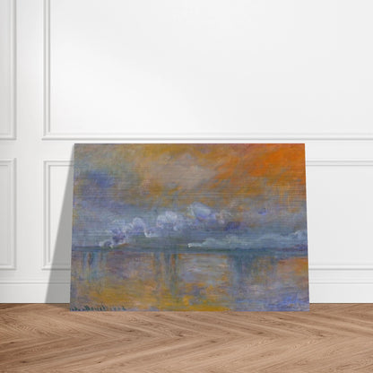 Charing Cross Bridge 02 - claude monet Brushed Aluminum Print - 70x100 cm / 28x40 inches | claude monet Aluminum Print | claude monet Prints