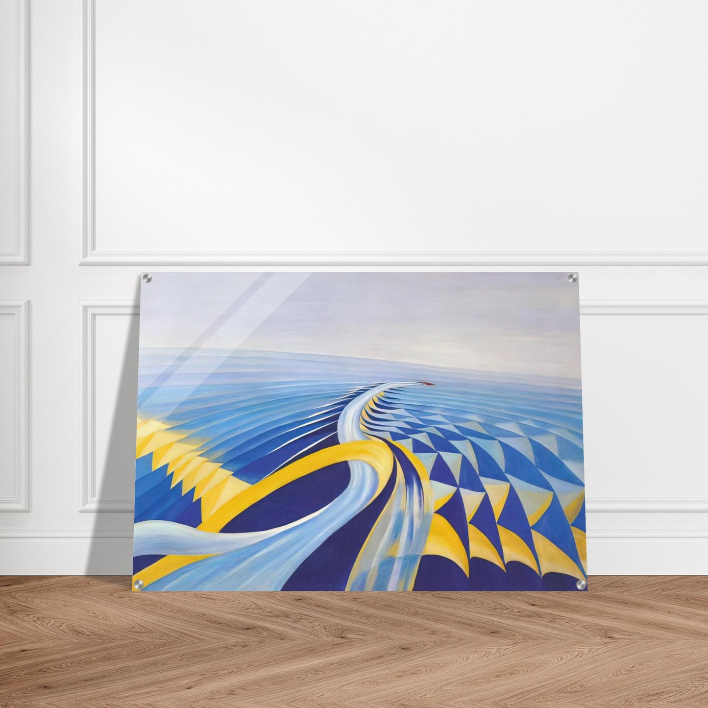 Speeding Motorboat - 1923 - Benedetta Cappa Acrylic Print - 70x100 cm / 28x40″ inches