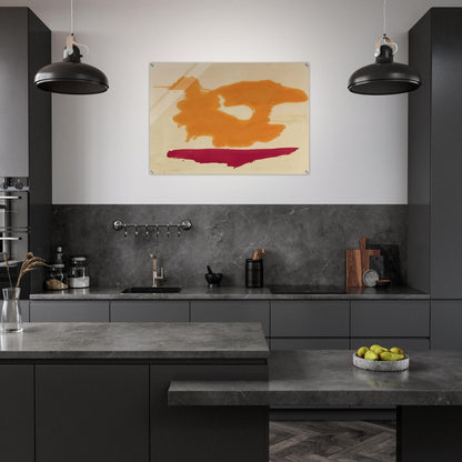 Only Orange - 1963 - Helen Frankenthaler Acrylic Print - 70x100 cm / 28x40″ inches