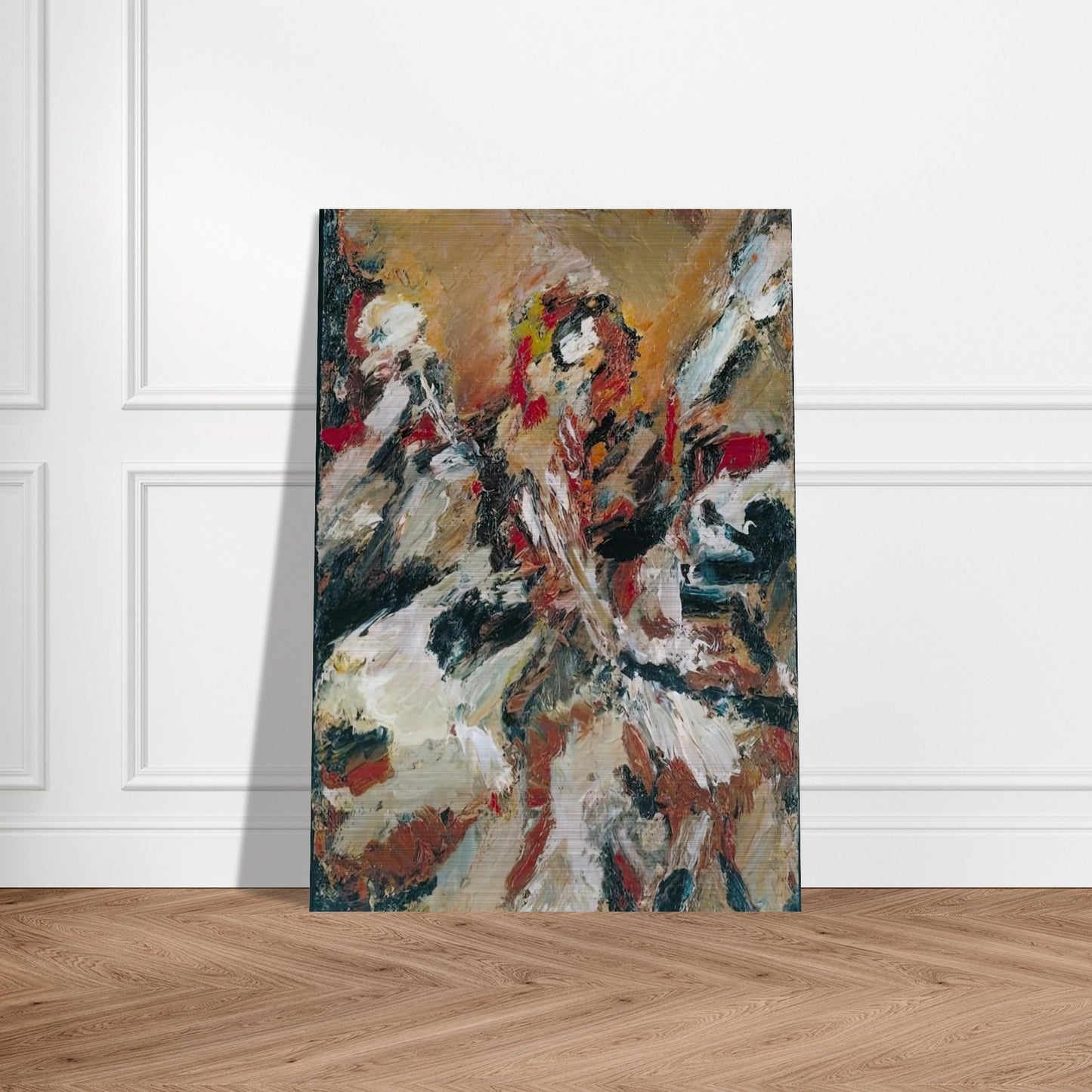 STUDY AFTER TITIAN I - Frank Auerbach Brushed Aluminum Print - 70x100 cm / 28x40 inches | Frank Auerbach Aluminum Print | Frank Auerbach Prints
