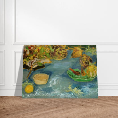Still life with artichokes - 1956 - Le Pho Brushed Aluminum Print - 70x100 cm / 28x40 inches | Le Pho Aluminum Print | Le Pho Prints