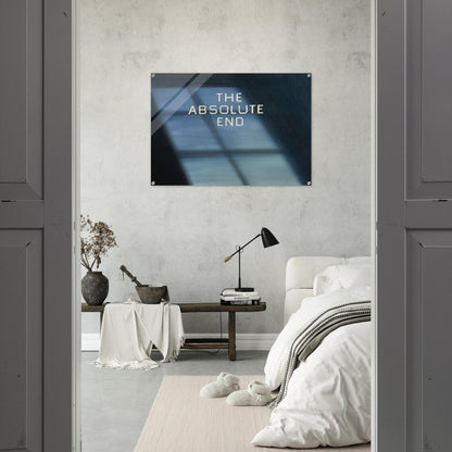 THE ABSOLUTE END 1982 - Edward Ruscha Acrylic Print - 70x100 cm / 28x40″ inches | Edward Ruscha Wall Art | Edward Ruscha Prints