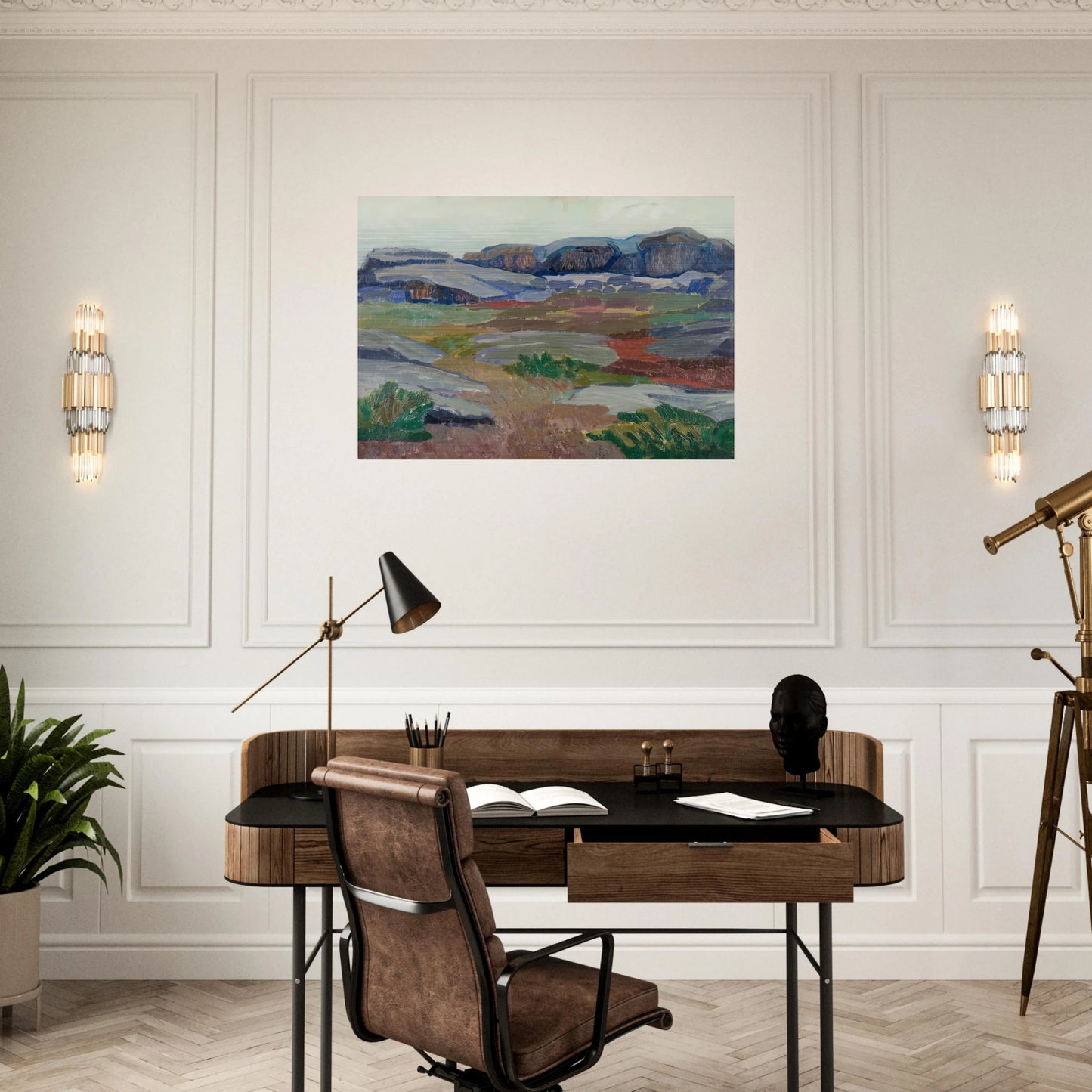 View from Pellinge - Expressionism - Tove Jansson Brushed Aluminum Print - 70x100 cm / 28x40 inches | Tove Jansson Aluminum Print | Tove Jansson Prints