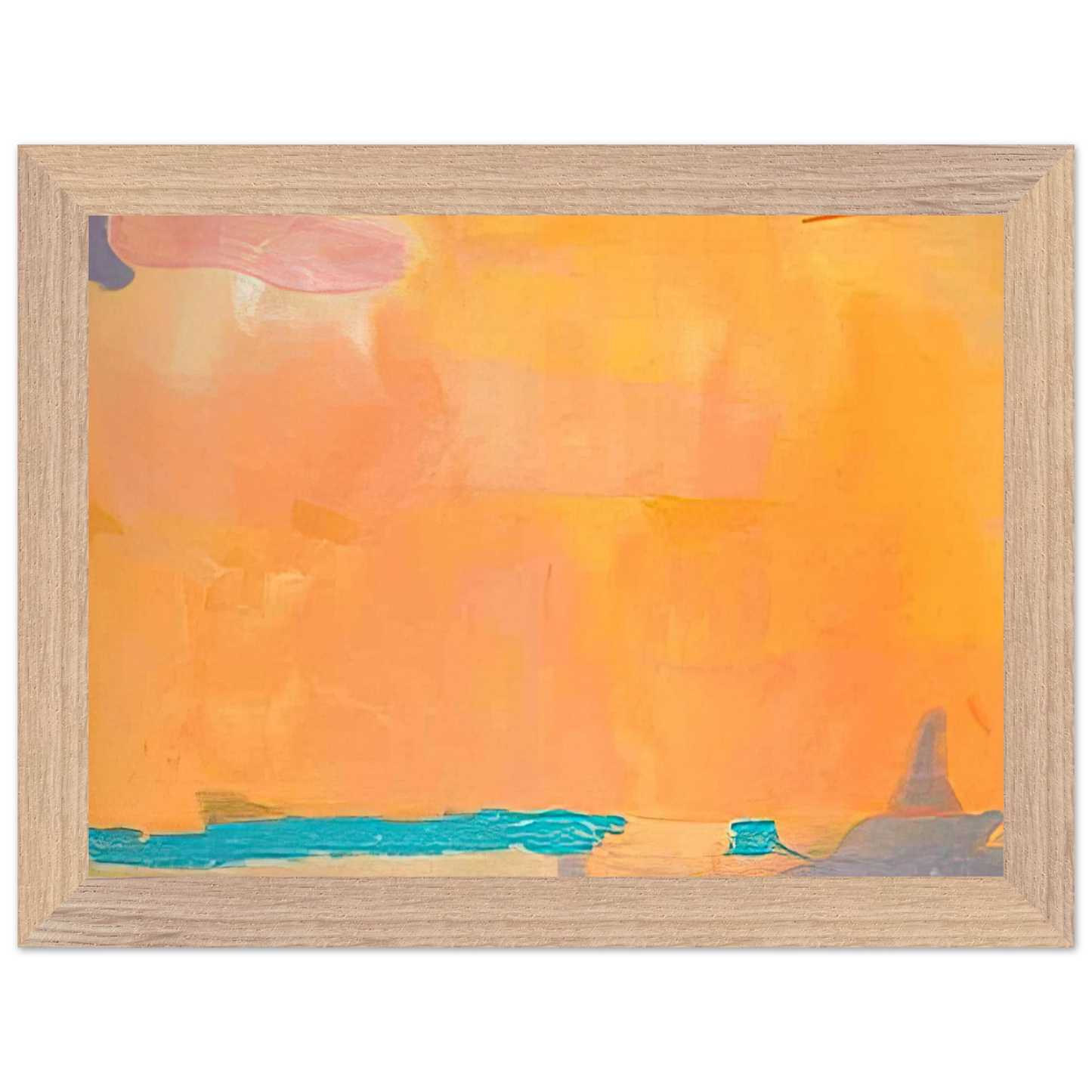 Helen Frankenthaler - Royal Fireworks - 1975 Wall art - A1 (59.4 x 84.1  cm) - Premium Wooden Framed Poster With Fine Art Paper-canvas - White frame