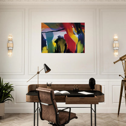 Phenomena Solstice Encounter - Paul Jenkins Brushed Aluminum Print - 70x100 cm / 28x40 inches | Paul Jenkins Aluminum Print | Paul Jenkins Prints