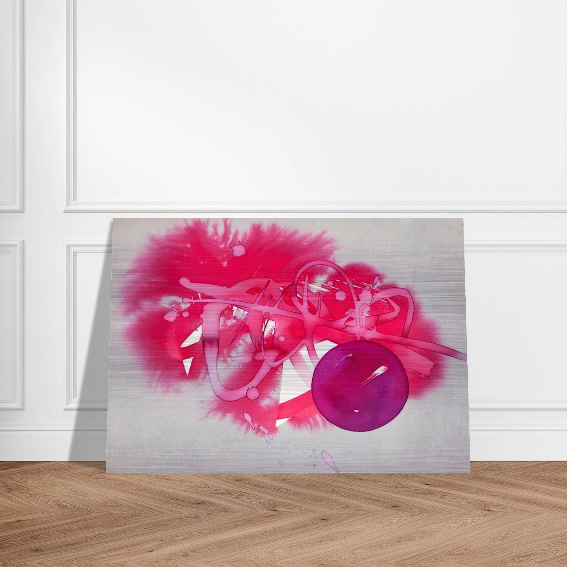 UNTITLED PURPLE CIRCLE - Luis Feito Brushed Aluminum Print - 70x100 cm / 28x40 inches | Luis Feito Aluminum Print | Luis Feito Prints