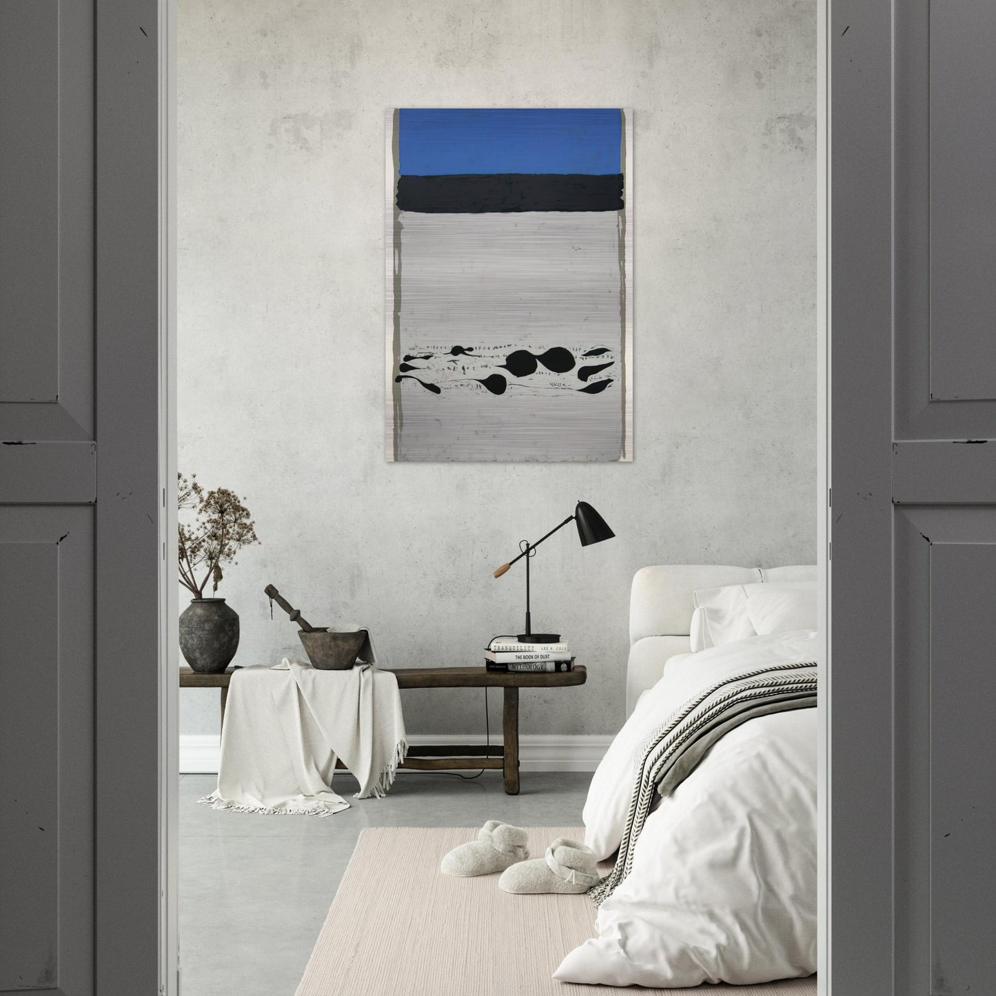 Passages Des Soupias - 1973 - Adja Yunkers Brushed Aluminum Print - 70x100 cm / 28x40 inches | Adja Yunkers Aluminum Print | Adja Yunkers Prints