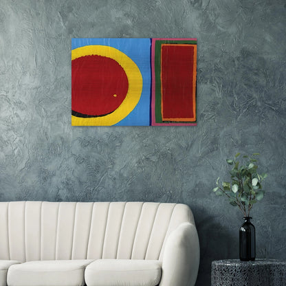 Composition - Al Held Brushed Aluminum Print - 70x100 cm / 28x40 inches | Al Held Aluminum Print | Al Held Prints