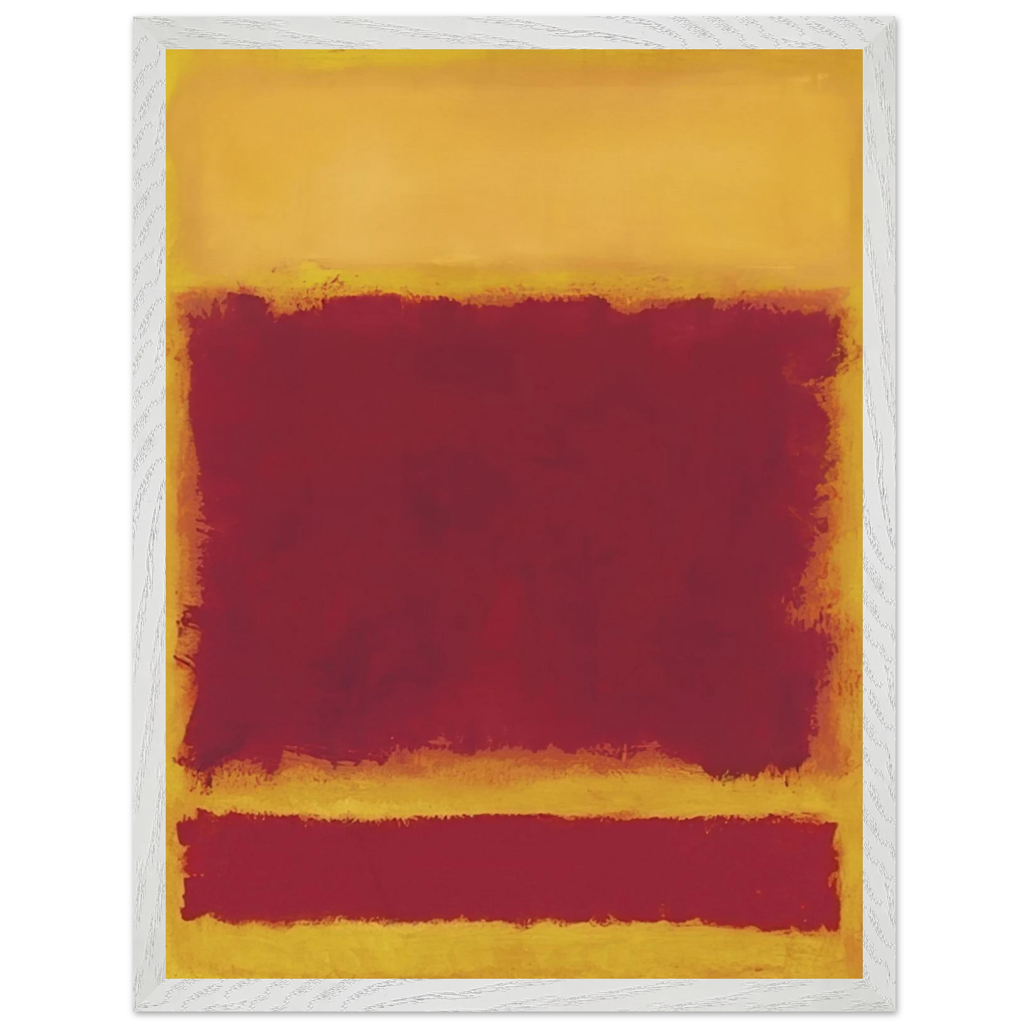 Mark Rothko - Composition - 1958 Wall Art - 21x29.7 cm / 8x12" - Premium Wooden Framed Poster With Fine Art Paper-canvas - Wood frame