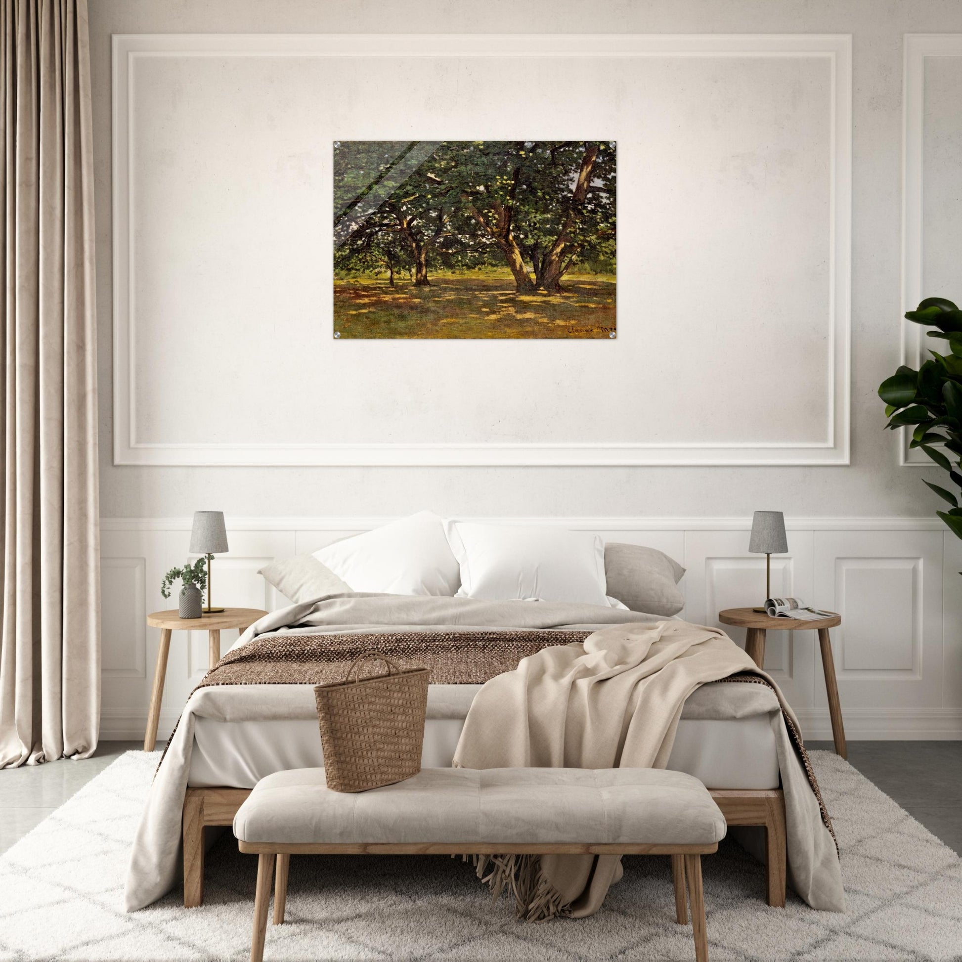 Fontainebleau Forest - claude monet Acrylic Print - 70x100 cm / 28x40″ inches