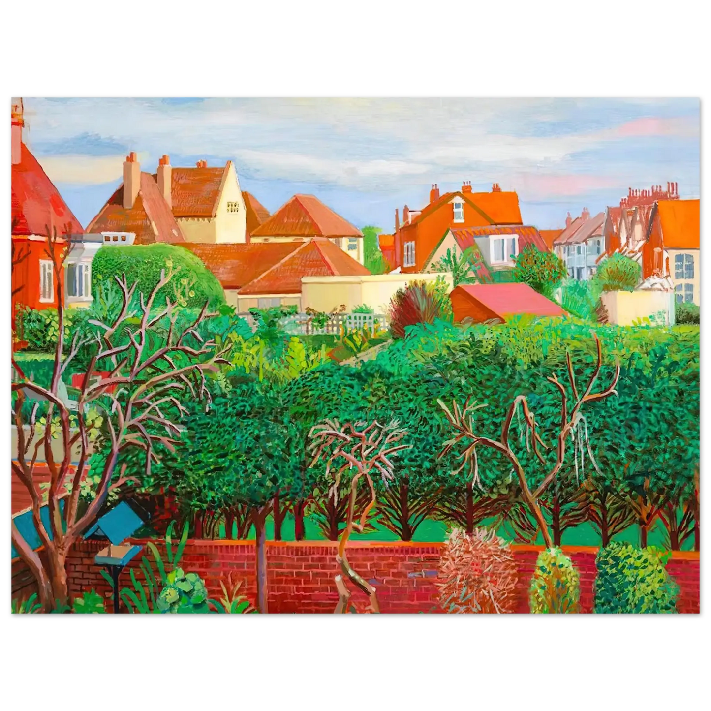 David Hockney - David Hockney Wall art - 13x18 cm / 5x7 Inches - Premium Wooden Framed Poster With Fine Art Paper - Black frame