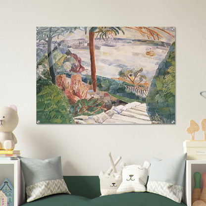 Harbour from Kirribilli - 1937 - Grace Cossington Smith Acrylic Print - 70x100 cm / 28x40″ inches | Grace Cossington Smith Wall Art | Grace Cossington Smith Prints