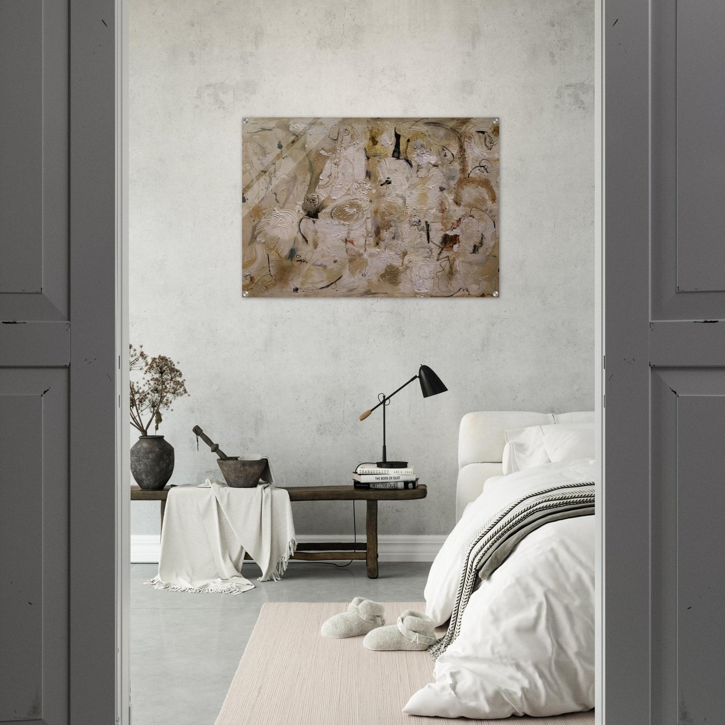 Painted on 21st Street - 1951 - Helen Frankenthaler Acrylic Print - 70x100 cm / 28x40″ inches | Helen Frankenthaler Wall Art | Helen Frankenthaler Prints