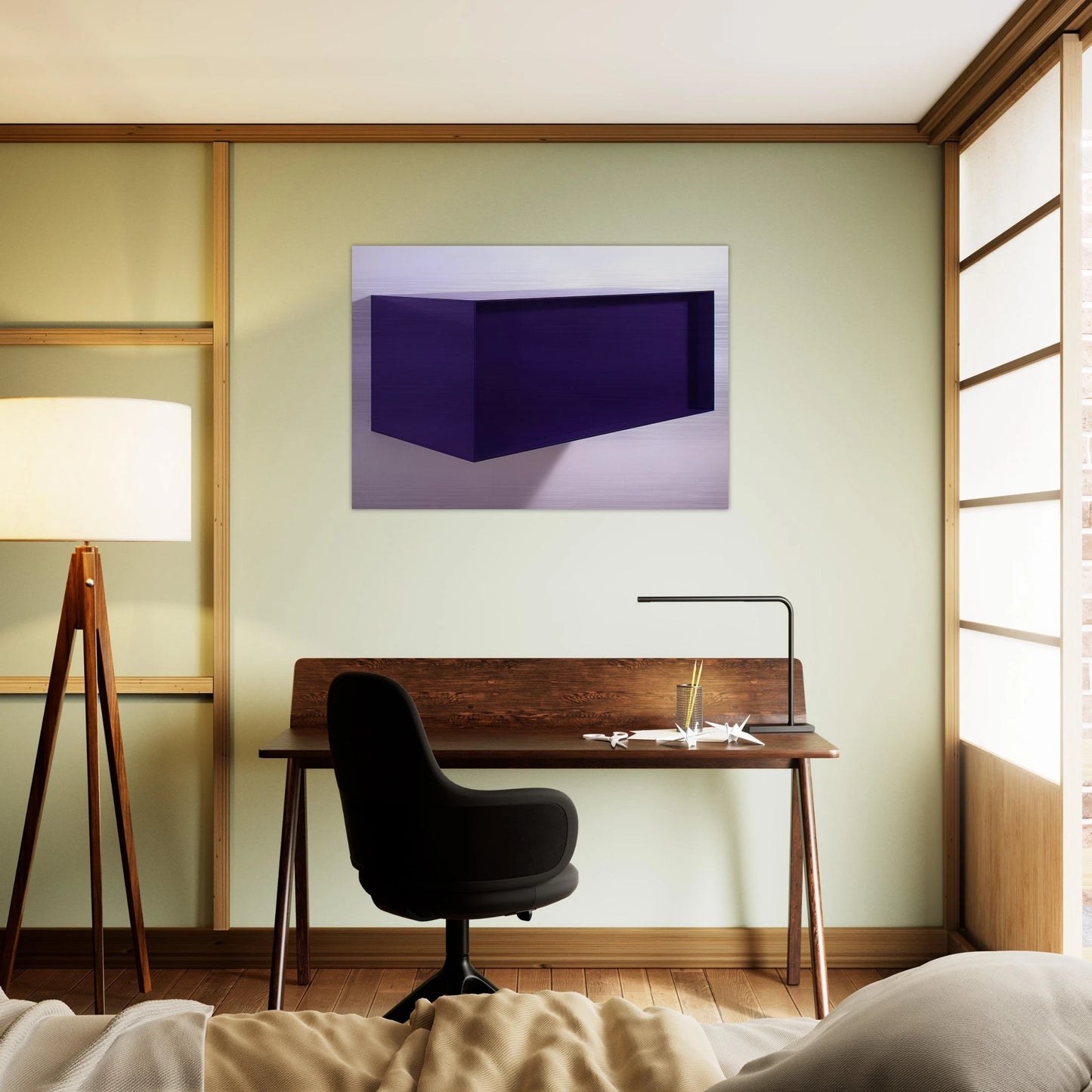 Untitled DJ 77-18 Meter Box - 1977 - Donald Judd Brushed Aluminum Print - 70x100 cm / 28x40 inches | Donald Judd Aluminum Print | Donald Judd Prints