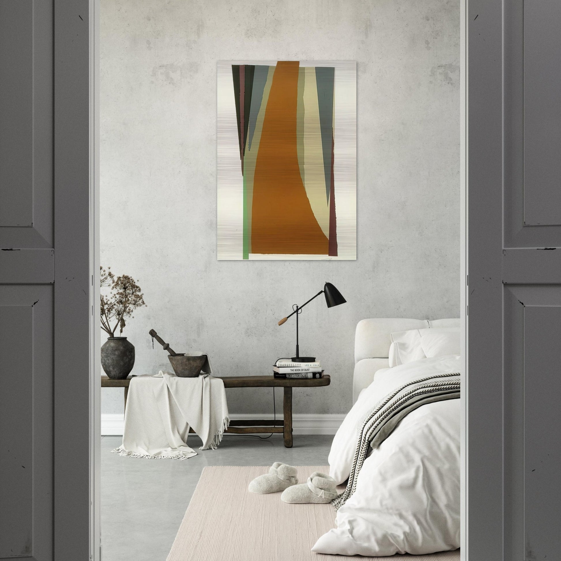 Untitled - Lyrical Abstraction - Larry Zox Brushed Aluminum Print - 70x100 cm / 28x40 inches | Larry Zox Aluminum Print | Larry Zox Prints