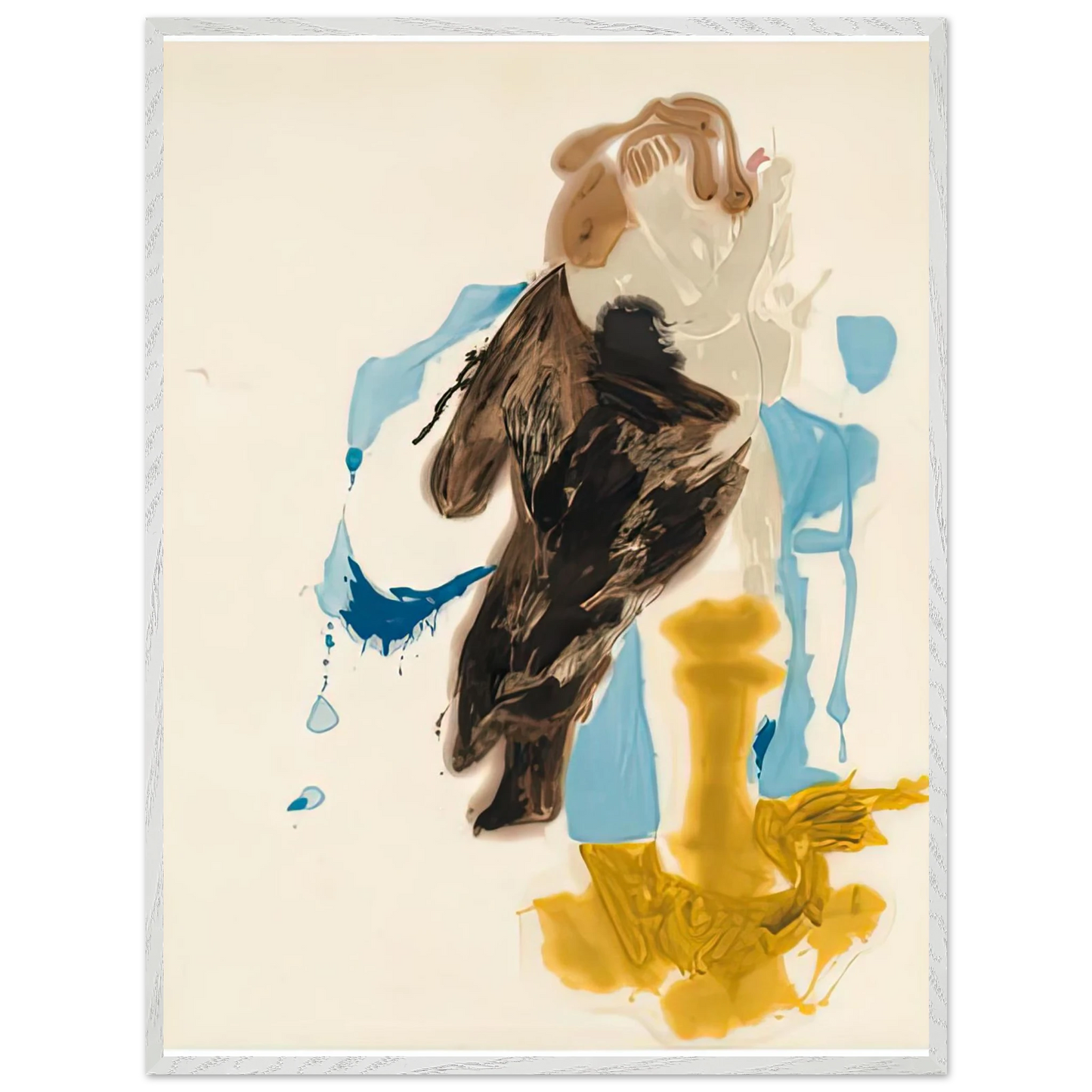 Helen Frankenthaler - After Rubens, 1961- Wall Art - 21x29.7 cm / 8x12" - Premium Wooden Framed Poster With Fine Art Paper-canvas - White frame