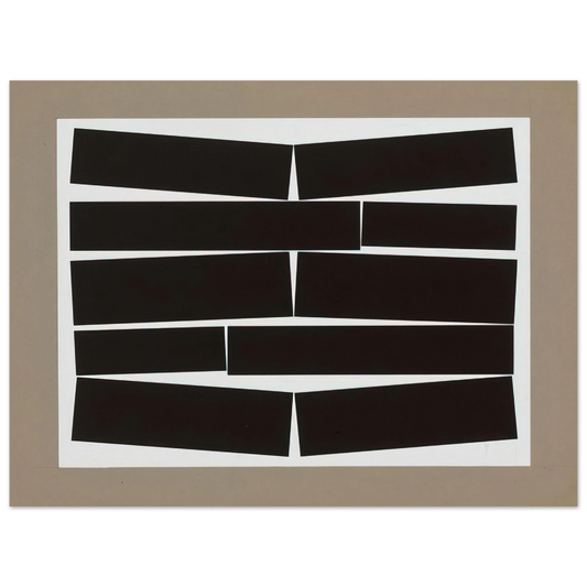Helio Oiticica - Metaesquema Dois brancos - 1958  75x100 cm / 30x40inches Fine Art Poster