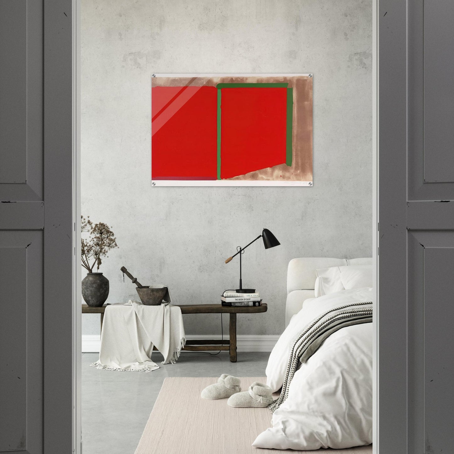 Reds, Greens - 1969 - John Hoyland Acrylic Print - 70x100 cm / 28x40″ inches