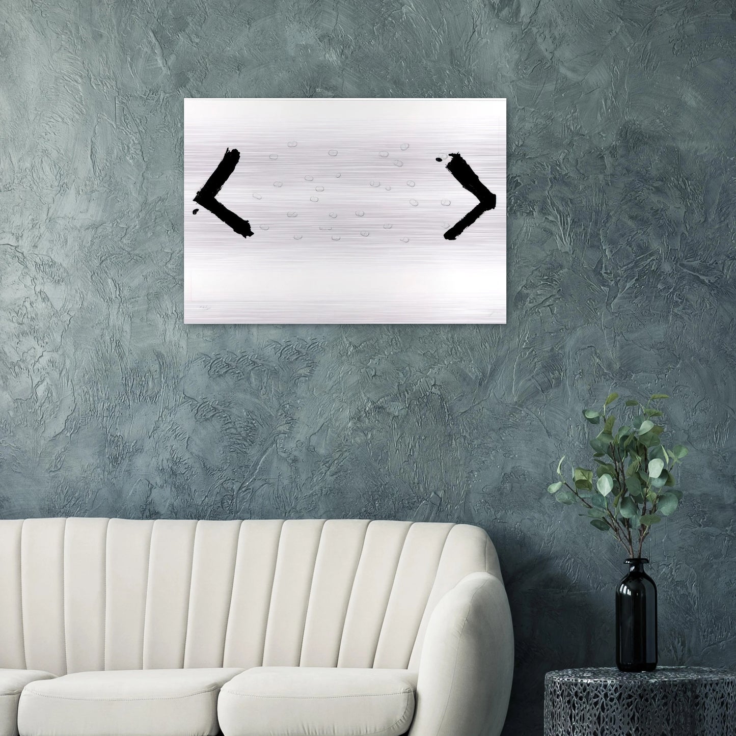 LES HARICOTS 1969 - Antoni Tapies Brushed Aluminum Print - 70x100 cm / 28x40 inches | Antoni Tapies Aluminum Print | Antoni Tapies Prints