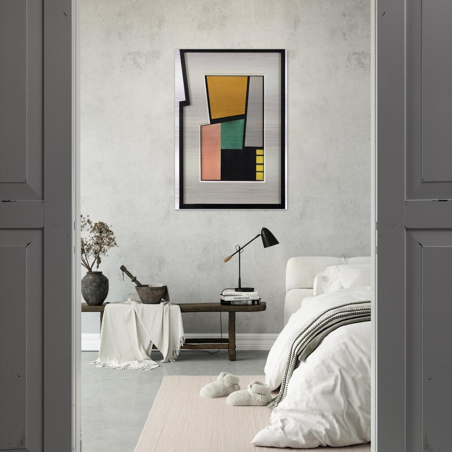Négal - 1943 - Carmelo Arden Quin Brushed Aluminum Print - 70x100 cm / 28x40 inches | Carmelo Arden Quin Aluminum Print | Carmelo Arden Quin Prints