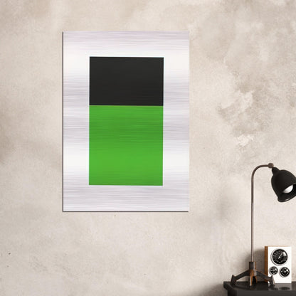 Black-Green from the Series of Ten Lithographs - Ellsworth Kelly Brushed Aluminum Print - 70x100 cm / 28x40 inches | Ellsworth Kelly Aluminum Print | Ellsworth Kelly Prints