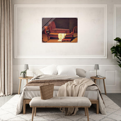 PERSPECTIVE MADAME RECAMIER BY DAVID 1949 - Rene Magritte Acrylic Print - 70x100 cm / 28x40″ inches
