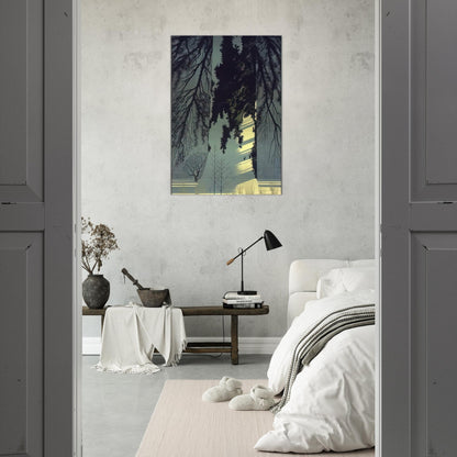 Snow White - Eyvind Earle Brushed Aluminum Print - 70x100 cm / 28x40 inches | Eyvind Earle Aluminum Print | Eyvind Earle Prints