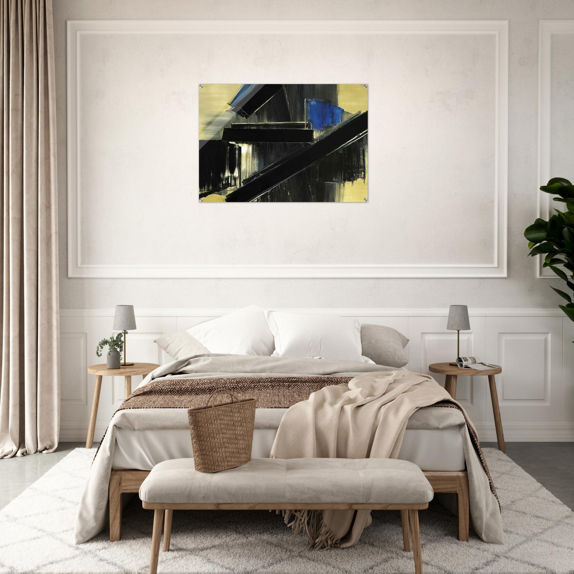 Peinture 21 Juillet 1958 - 1958 - Pierre Soulages Acrylic Print - 70x100 cm / 28x40″ inches | Pierre Soulages Wall Art | Pierre Soulages Prints