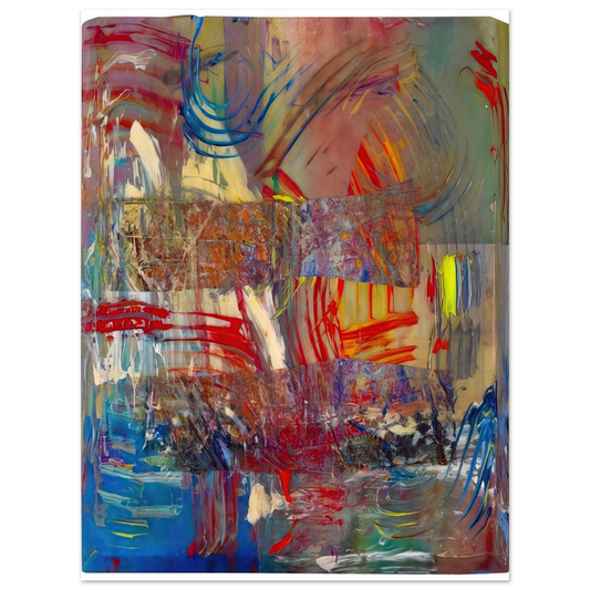 Sam Gilliam - Horses Upside Down  75x100 cm / 30x40inches Fine Art Poster