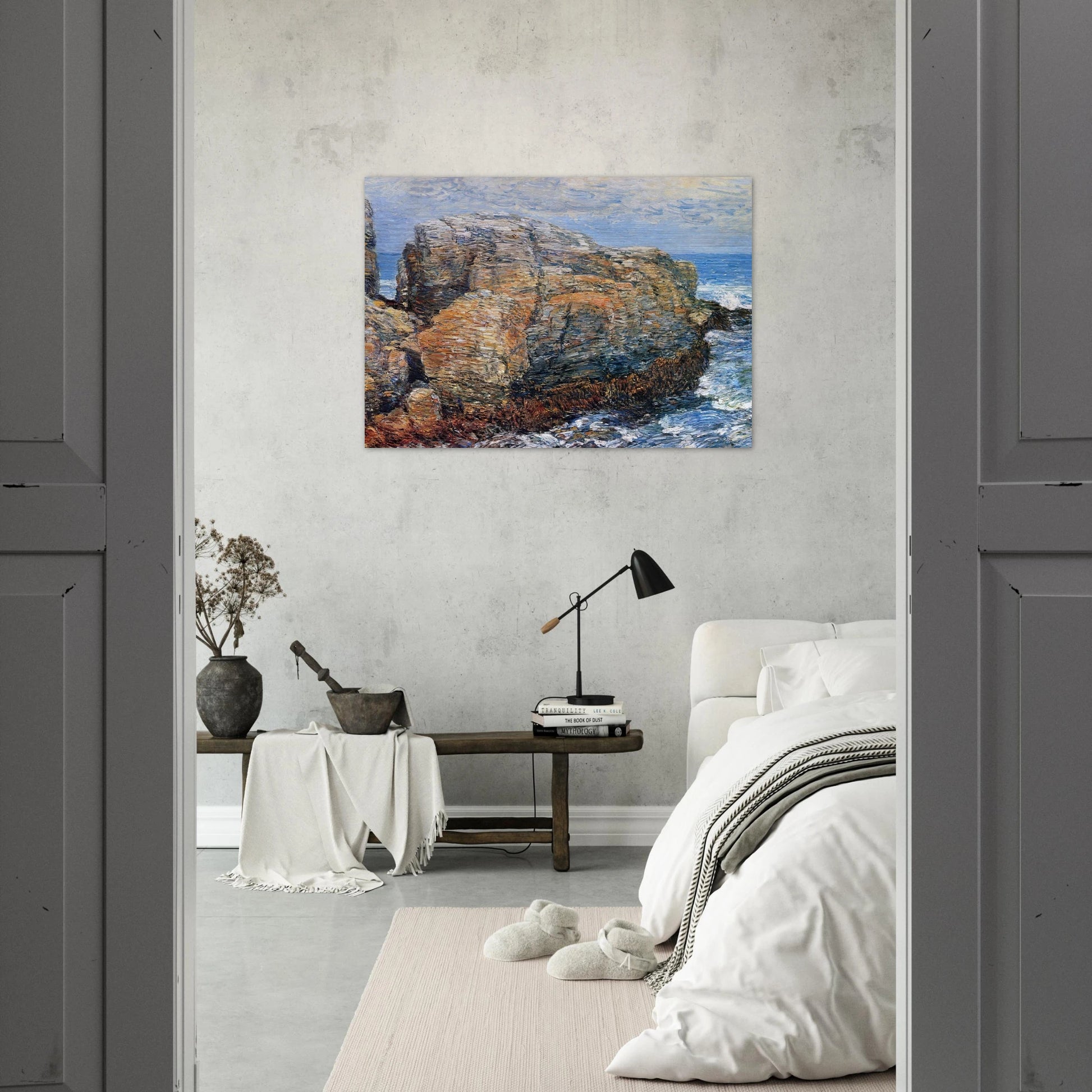Sylph's Rock - Childe Hassam Brushed Aluminum Print - 70x100 cm / 28x40 inches | Childe Hassam Aluminum Print | Childe Hassam Prints