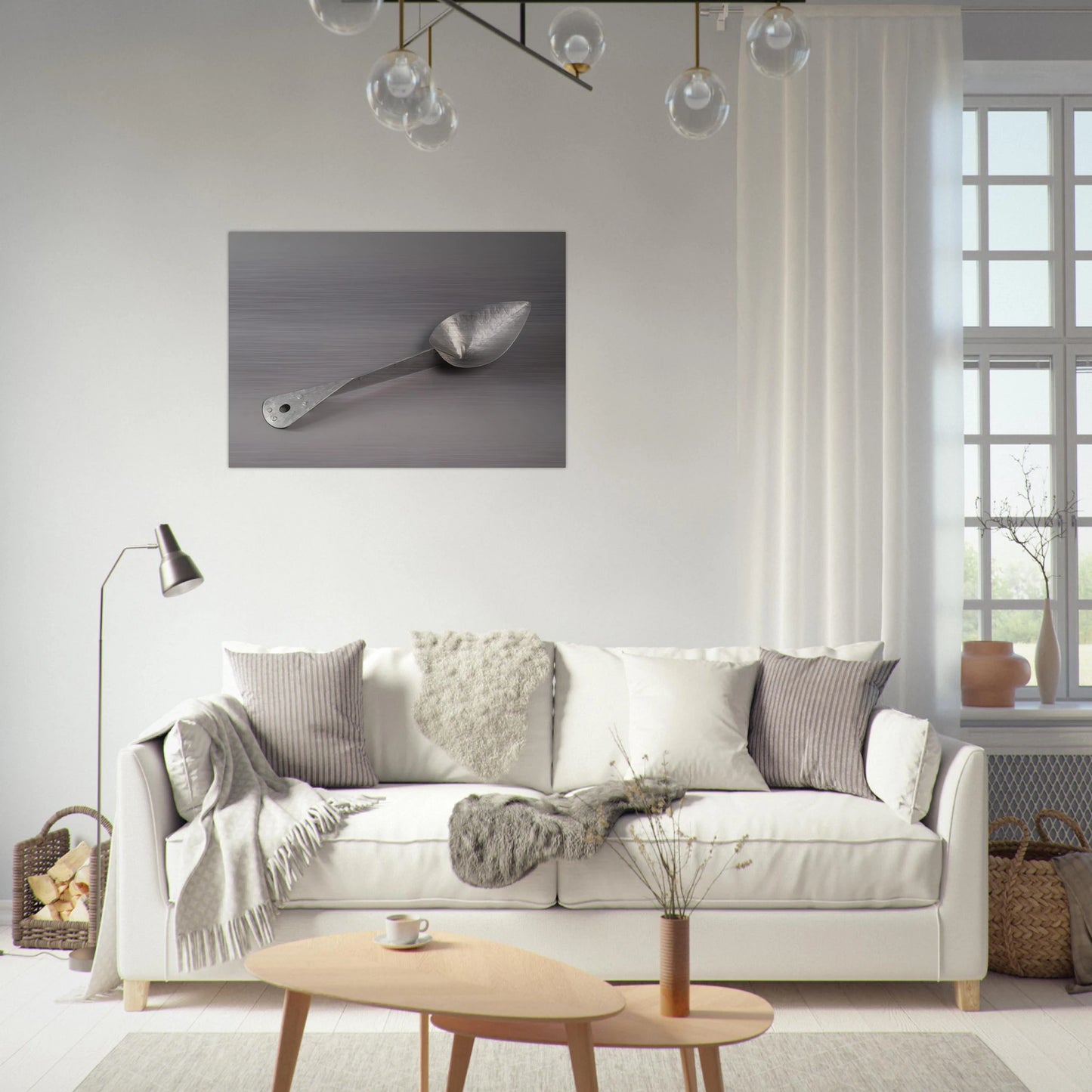 SERVING SPOON 1945 - Alexander Calder Brushed Aluminum Print - 70x100 cm / 28x40 inches | Alexander Calder Aluminum Print | Alexander Calder Prints