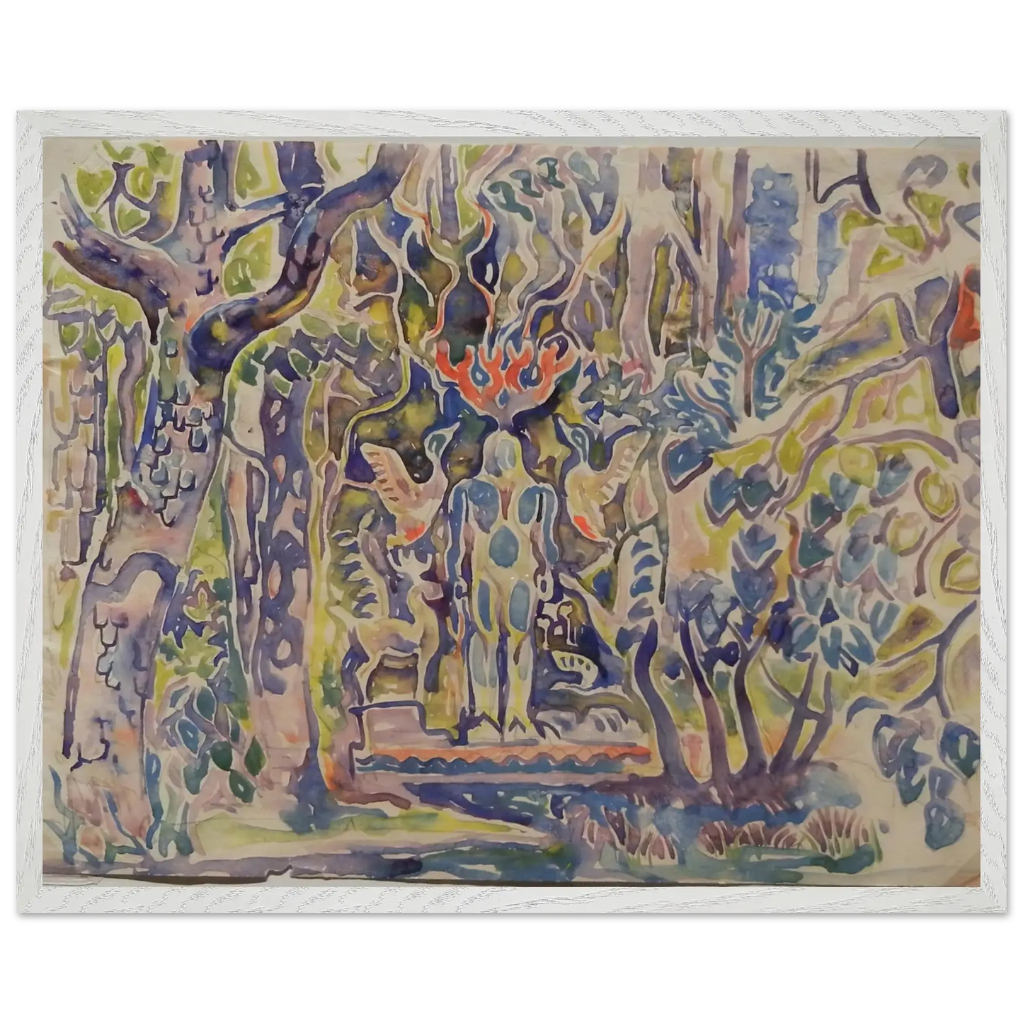 Walter Inglis Anderson - Walter Anderson Wall art - 30x45 cm / 12x18 Inches - Premium Wooden Framed Poster With Fine Art Paper - Wood frame