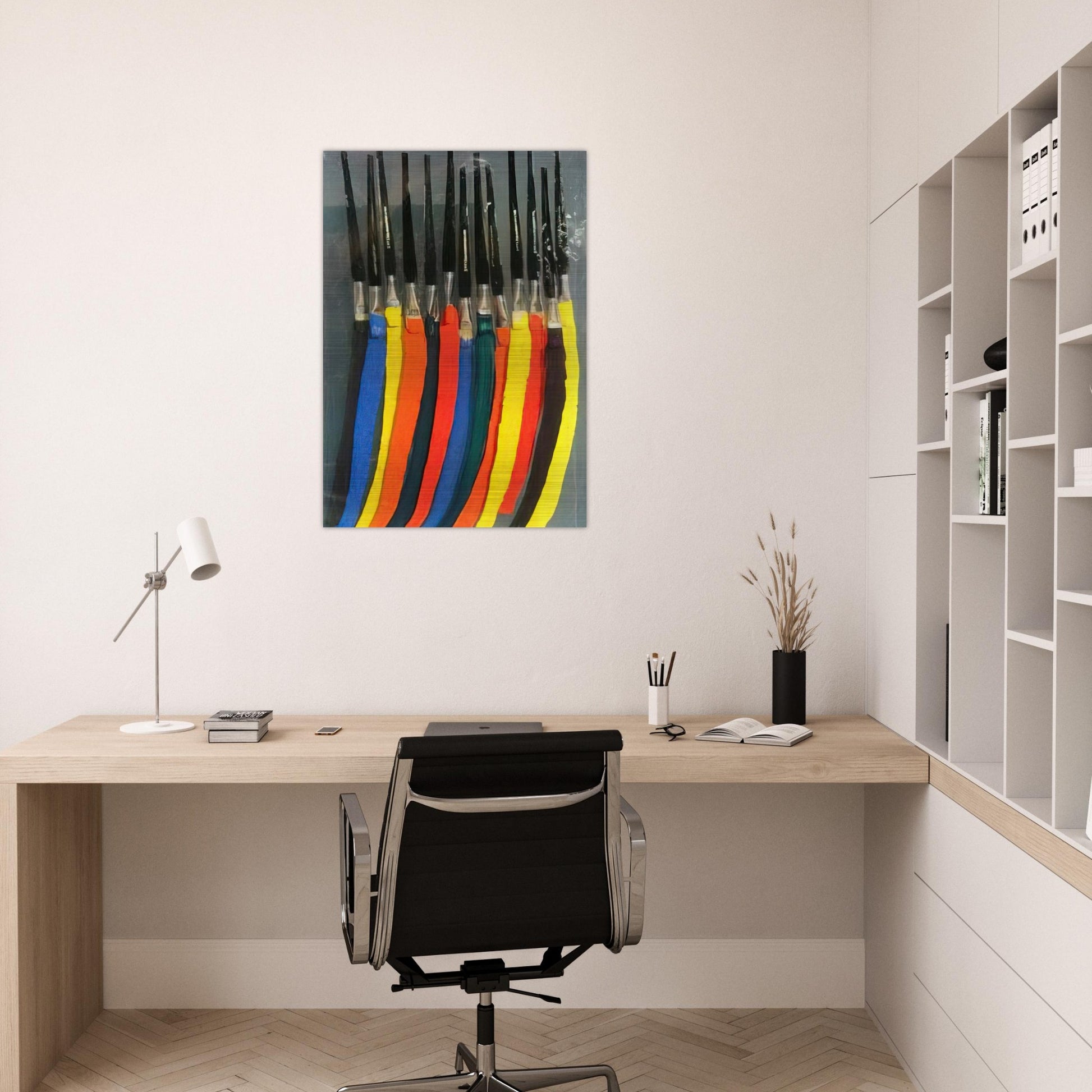 Paintbrushes V - 1991 - Arman Brushed Aluminum Print - 70x100 cm / 28x40 inches | Arman Aluminum Print | Arman Prints
