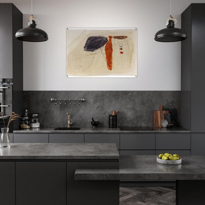 Komposition - 1959 - Julius Bissier Acrylic Print - 70x100 cm / 28x40″ inches